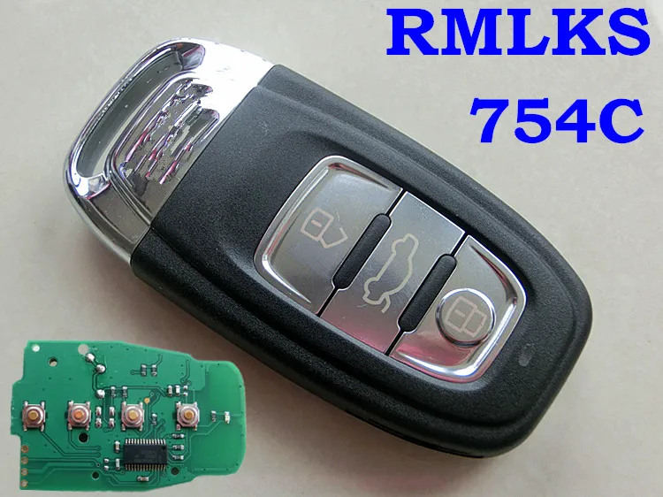 RMLKS Smart удаленной машине ключ пригодный для Audi A4 S4 A5 S5 RS5 Q5 Quattro 315 мГц 433 мГц 868 мГц Автозапуск Управление 8T0 959 754C