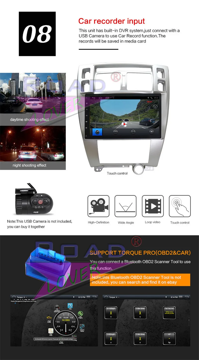 Автомагнитола Android 8,1 10," Автомагнитола gps Navi для hyundai Tucson 2006 2007 2008 2009 2010 2011 2012 2013 стерео