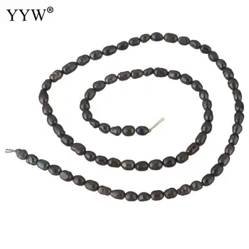 

Cultured Rice Freshwater Pearl Beads Black 2-3mm Approx 0.8mm