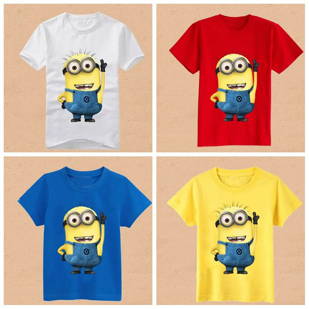 Boys Girls Childs Childrens Kids Despicable Me Minions TShirt Tee Top Minion