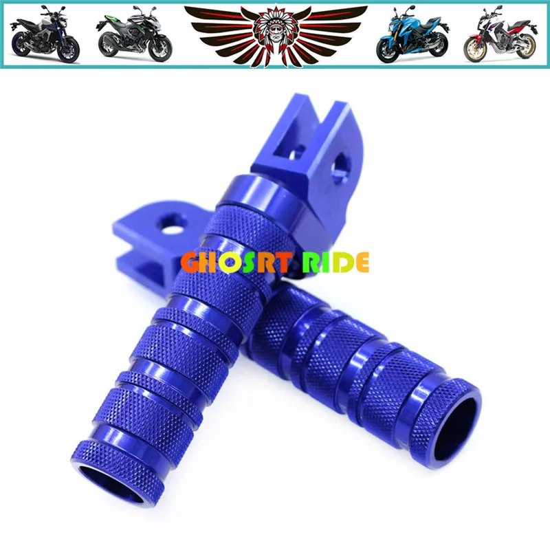 Для YAMAHA MT-03 MT-25 MT-07 MT-09 MT-10 FJ-09 XJ6 FZ1 FZ-6R YZF-R3 YZF-R25 TDM 900 XJR1300 заднее сиденье мотоцикла Передней Подножки - Цвет: blue