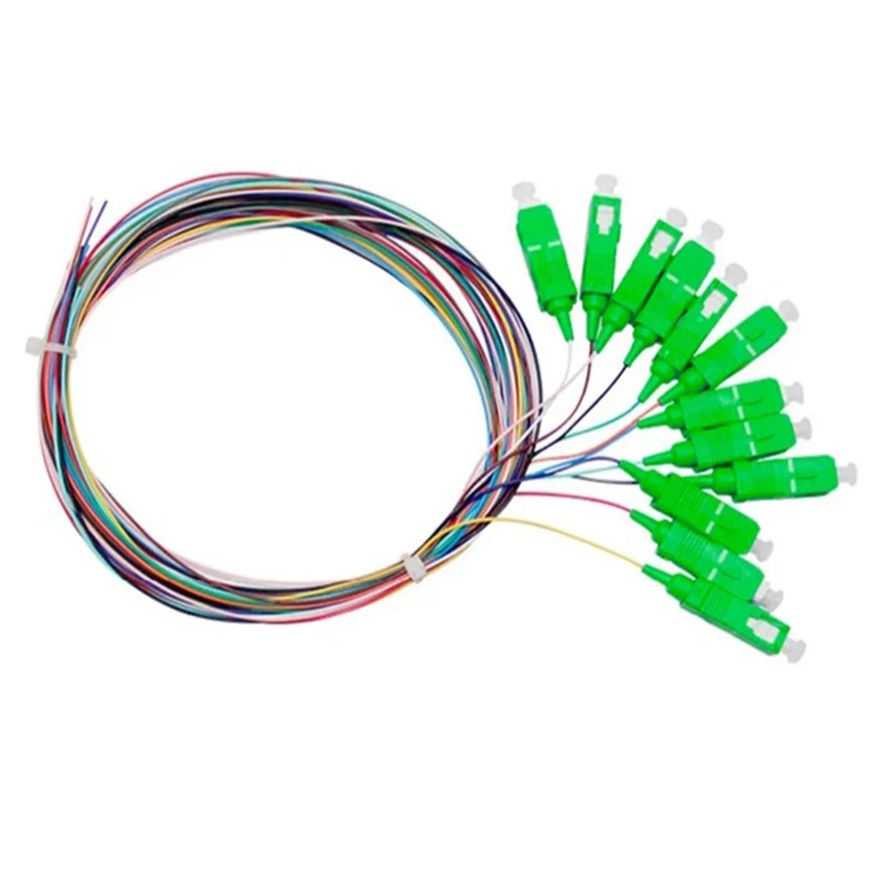 25 шт./лот 12 ядер 12F SC APC 1,5 M pigtail ftth одиночный режим SC/APC оптоволоконная косичка Волоконно-оптическое оборудование