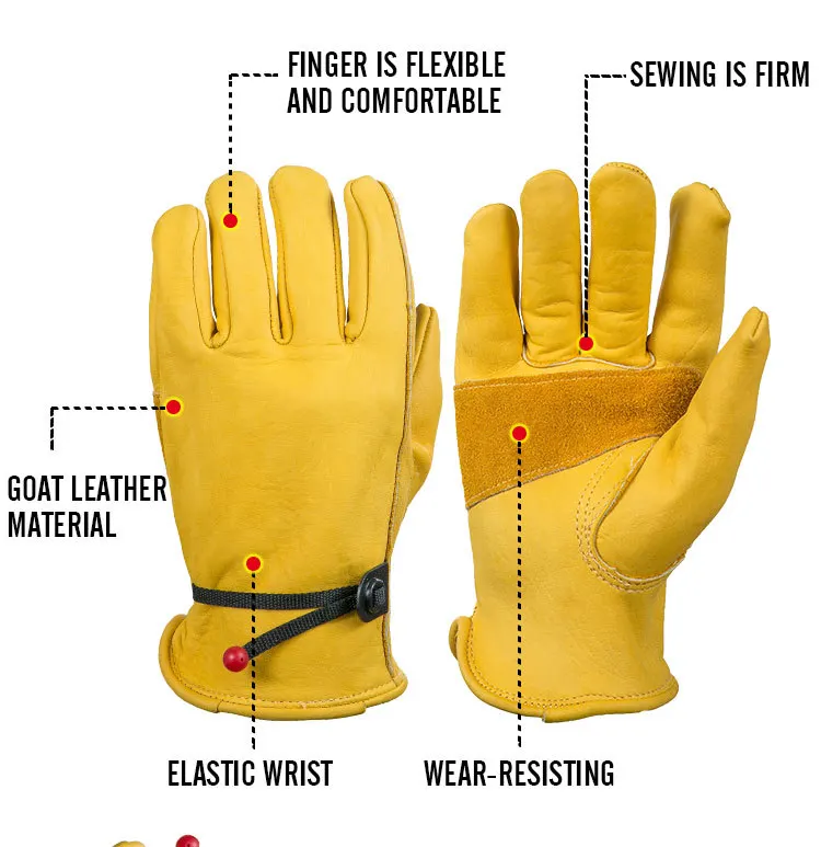 Перчатки мужские из натуральной кожи для езды на мотоцикле и