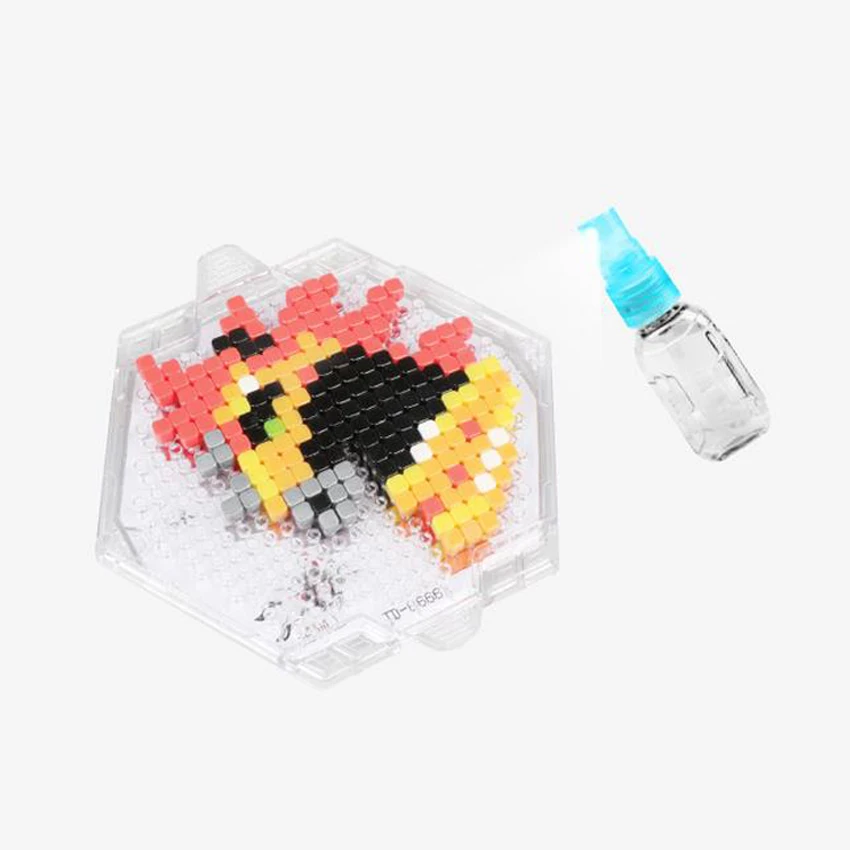 DOLLRYGA 66654B Beads in Puzzle For Children Aqua Set Toys Kids Craft Bead Weapon Word Material Jouet Enfant Foam Bead Girl Gift