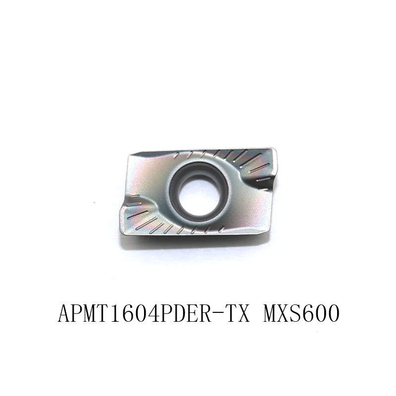 10 шт. APMT1604PDER TX MXS600 твердосплавная вставка индексируемый конец фреза высокое качество токарный станок использование инструмента токарные инструменты машины