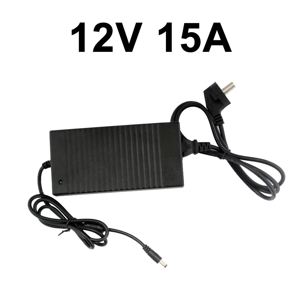 12V 15A 12 V адаптер питания 1A 2A 3A 4A 5A 6A 8A 10A 15A 12 вольт источник питания AC 110V 220V к DC 12 V светодиодный трансформатор для светодиодной ленты - Цвет: 12V 15A
