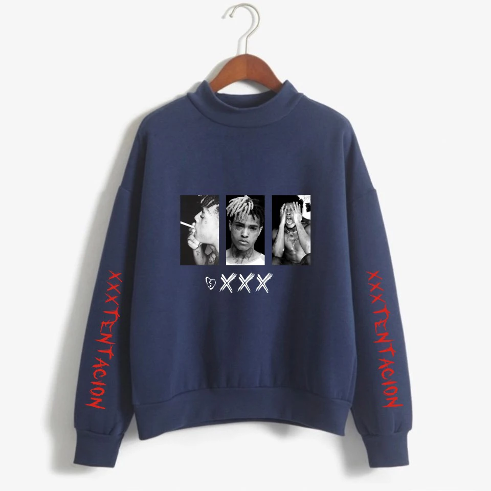 TJ Pop Rapper XXX Tentacion футболка с водолазкой с принтом рэп толстовка с капюшоном модная унисекс XXS-4XL пальто