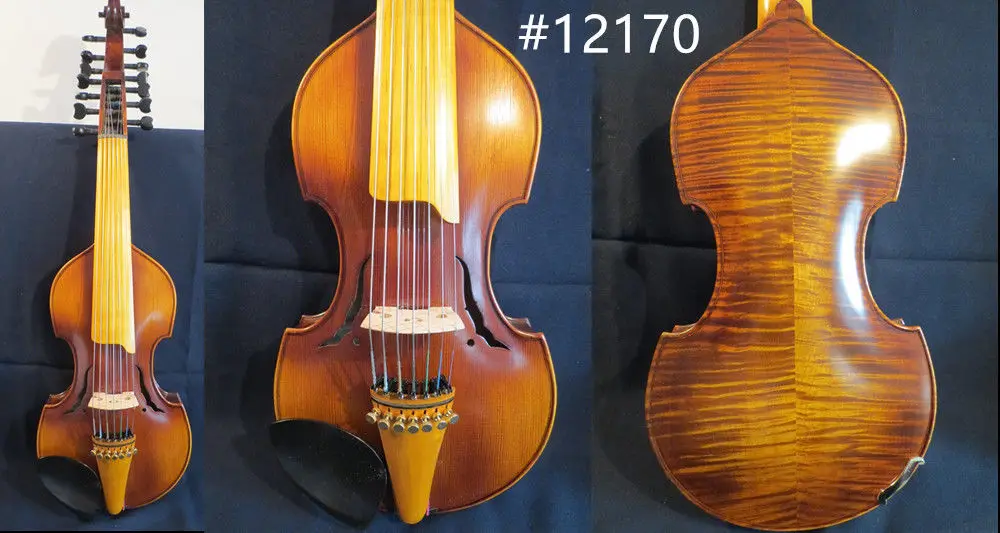 Барокко Стиль SONG бренд Профессиональный Мастер 7*7 струн 1" viola d'Amore#12370