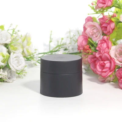 100pcs15g matt black 3g 5 г, 10 г, 15 г, 30 г, 50 г, матовая черная или белая банка крема для лица или глаз баночки для крема по уходу за кожей пакеты - Цвет: 100pcs15g matt black