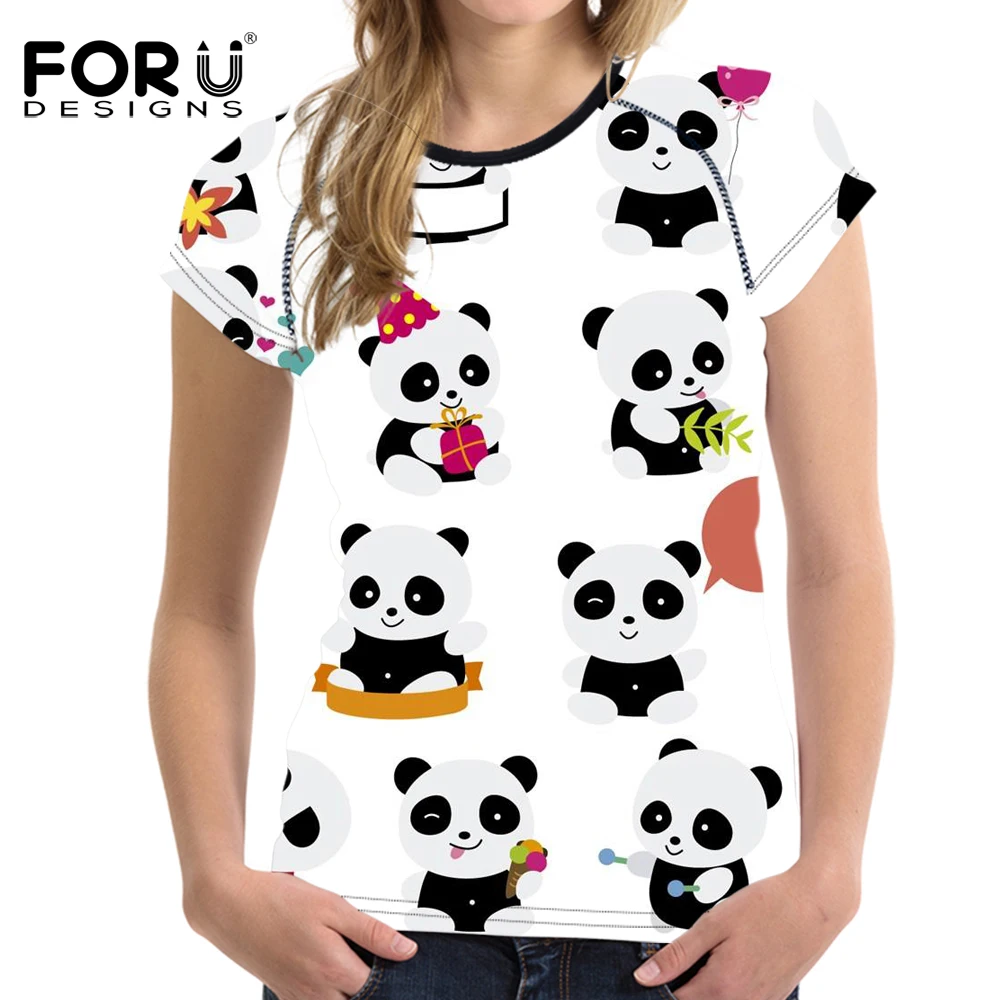 FORUDESIGNS/спортивные костюмы с рисунком панды для бега, тренировочный костюм для фитнеса, одежда, компрессионные колготки, женские шорты для бега, дышащие