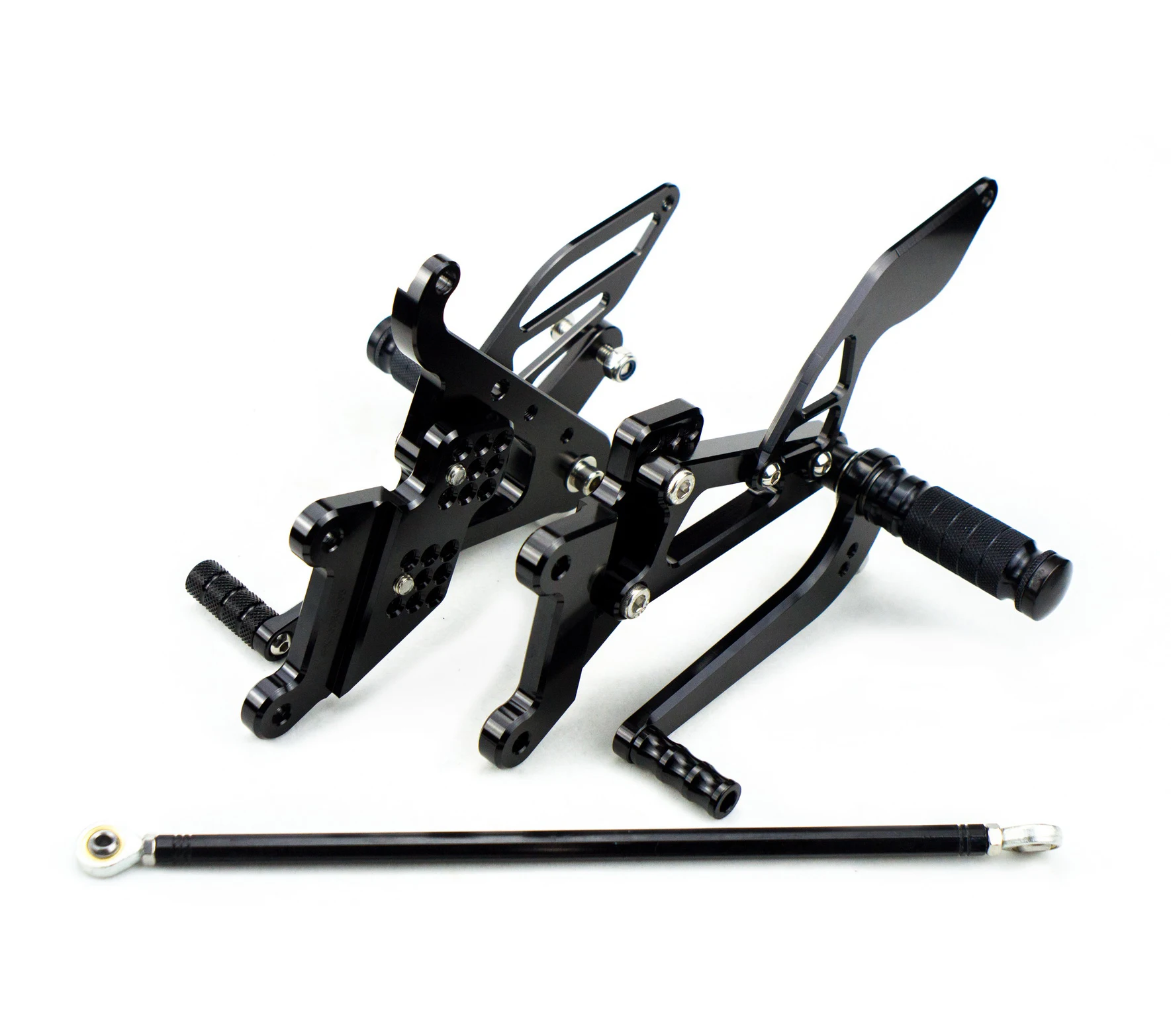Подножки ног Сзади наборы для ухода за кожей для Yamaha YZFR6 YZF-R6 YZF R6 2003 2004 2005 R6S 2006 2007 2008 2009 задние мотоцикла - Цвет: Черный