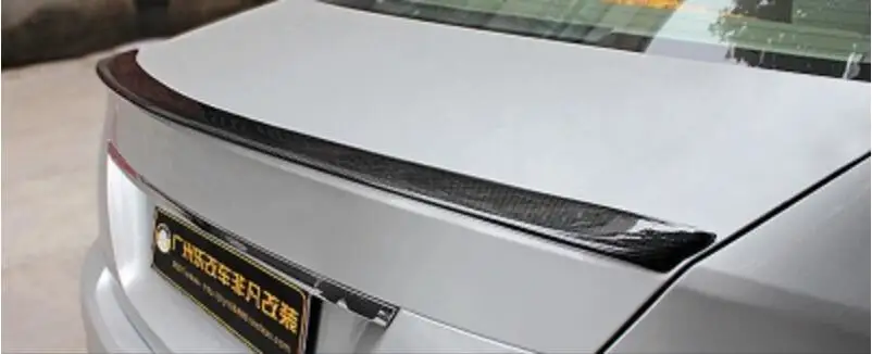 Jioyng углеродного волокна заднего крыло багажника спойлер подходит для Mercedes-Benz W204 C180 C200 C250 C260 C300 C63 2007