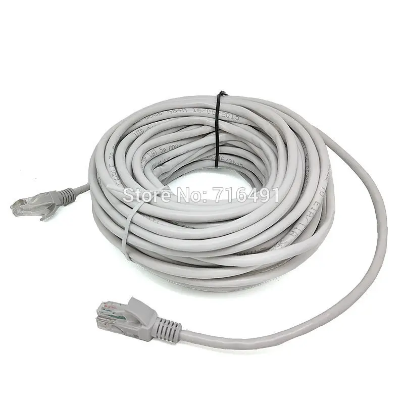 16.4 фута/5 м UTP Ethernet позолоченный сетевой коммутационный кабель Cat5e RJ45