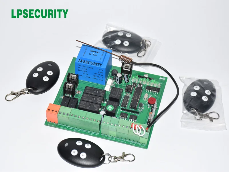 

LPSECURITY Swing Gate Control Board of Automatic Double arms swing gate opener PCB panel motor voltage 220V AC