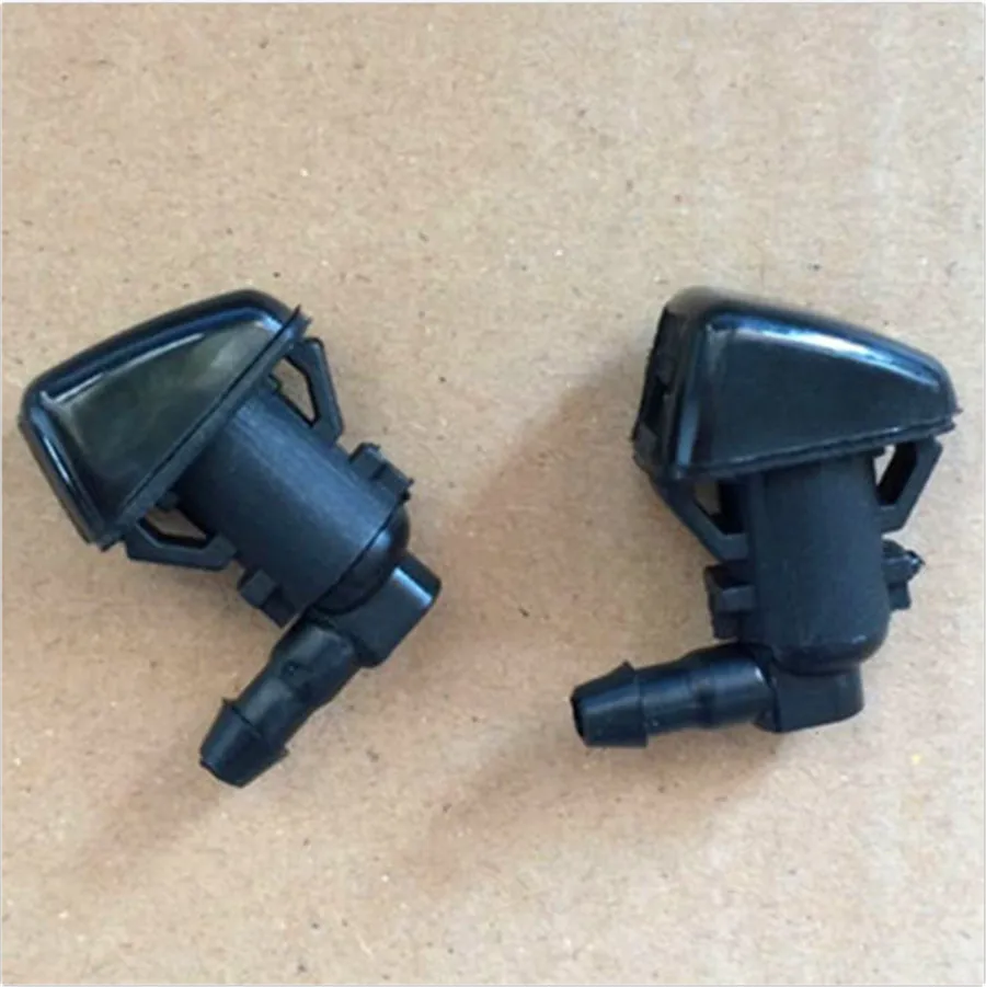 Autoptgo 1 пара OEM 7C3Z17603A 7C3Z-17603-A для 2007-2012 Ford Edge Focus F250 F350 стеклоочиститель воды 2 струйная Распылительная насадка - Цвет: Black