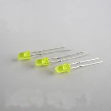 1000 шт./лот 3 мм желтый светодиод желтый с подсветкой