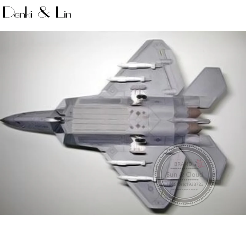 1:32 DIY 3D Американский Lockheed Martin F-22 Раптор истребитель самолет Бумажная модель сборная игра-головоломка DIY детская игрушка