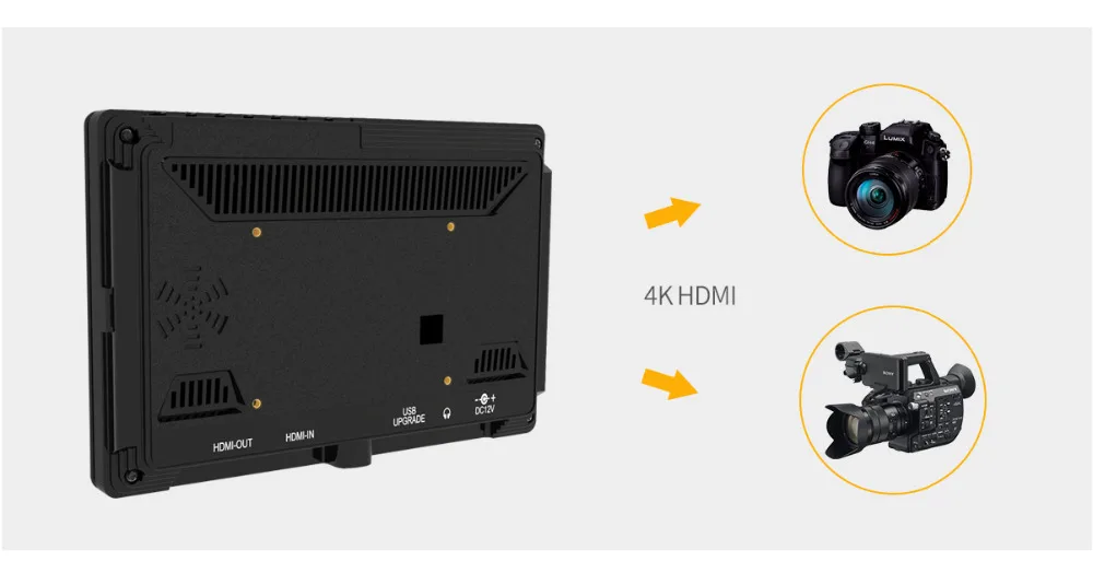 Feelworld " ips 1920x1200 FHD 4 K камера HDMI полевой монитор с Peaking Focus гистограмма Зебра для камеры держатель для цифровой зеркальной камеры Rig FH7