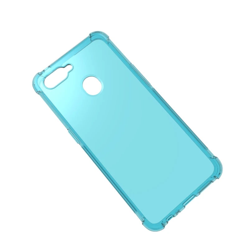 light blue Бренд gligle прочный армированный чехол для телефона мягкий силиконовый чехол из термопластика с изображением отделением для кредитных карт чехол для OPPO F9 защитный чехол в виде ракушки - Цвет: light blue