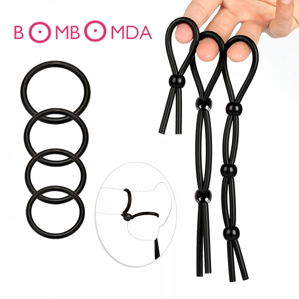 Кольцо рукав для пениса мужчин многоразовое регулируемое задержки эякуляции