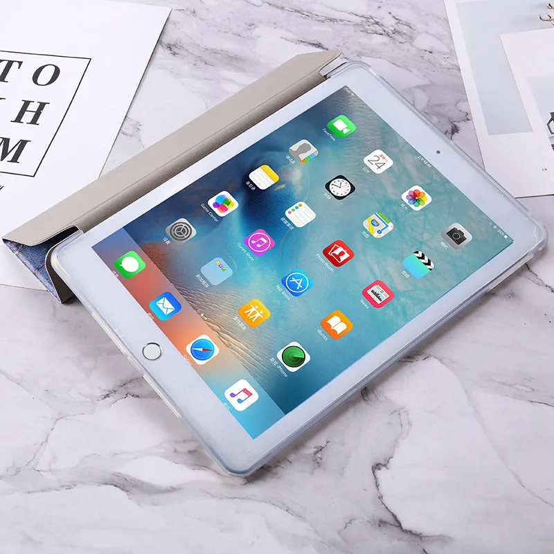 Ультратонкий чехол для iPad Pro 10,5 из искусственной кожи и ТПУ, мягкий прозрачный чехол для iPad Air3 10,5, трехслойный чехол для планшета