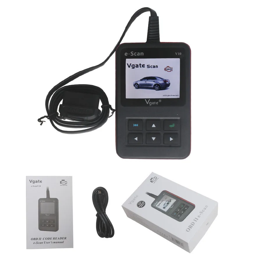 Vgate E-SCAN V10 бензиновый автомобиль и световое устройство для сканеров грузовиков Escan V10 сканер работает на всех 96 и более новых отечественных и импортные автомобили