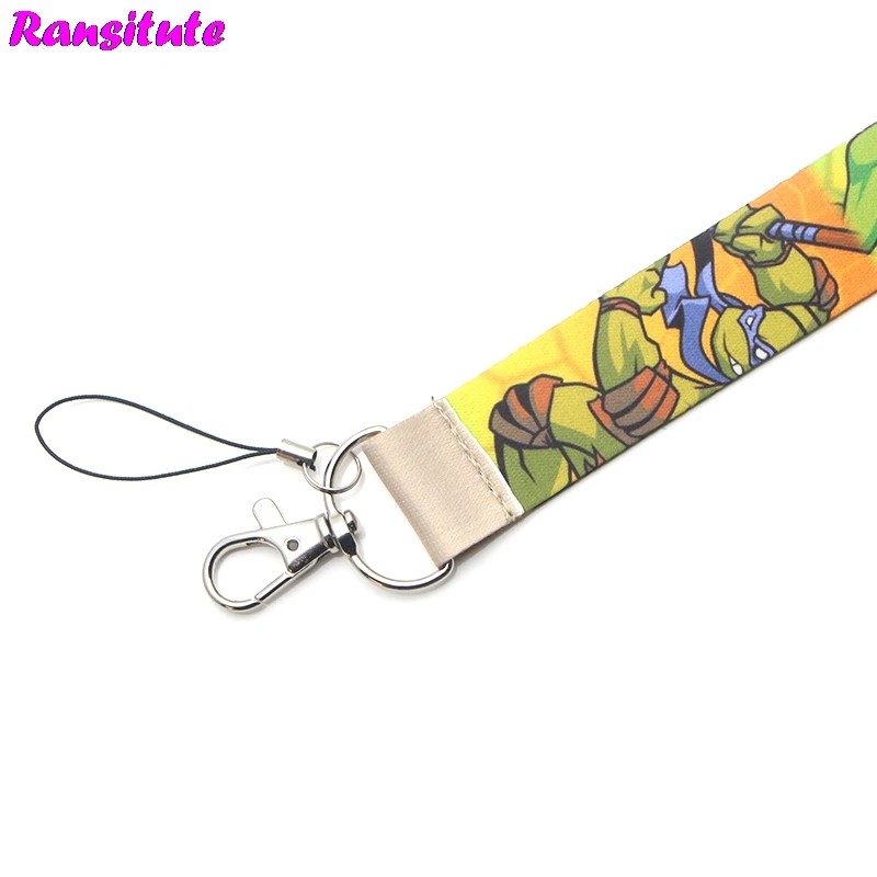 Cool turtle Key Lanyard ID Badge Holder Animal Phone Neck Strap with Keyring
