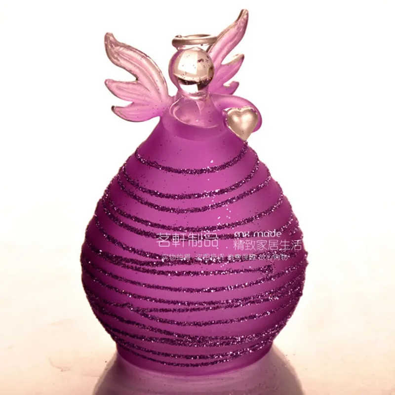 36pcs purple angels 36 шт./упак. вместительный стеклянный Ангел вечерние события модный декоративный праздничный друг подарок Ангел Рождественский кулон домашний декоративный - Цвет: 36pcs purple angels
