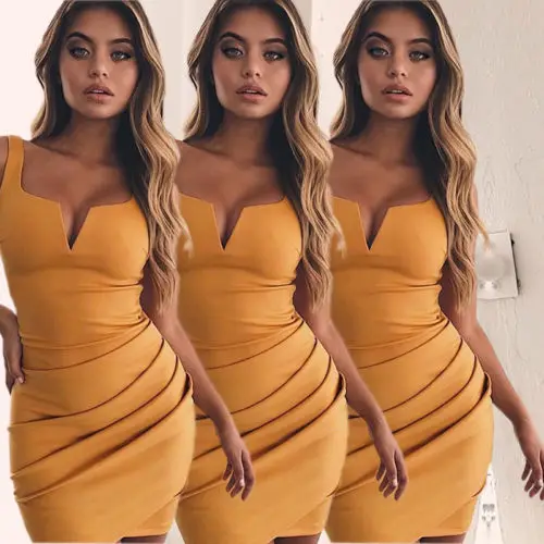 2018 новые модные популярные Для женщин Сексуальная рукавов Strappy Bodycon Вечерние