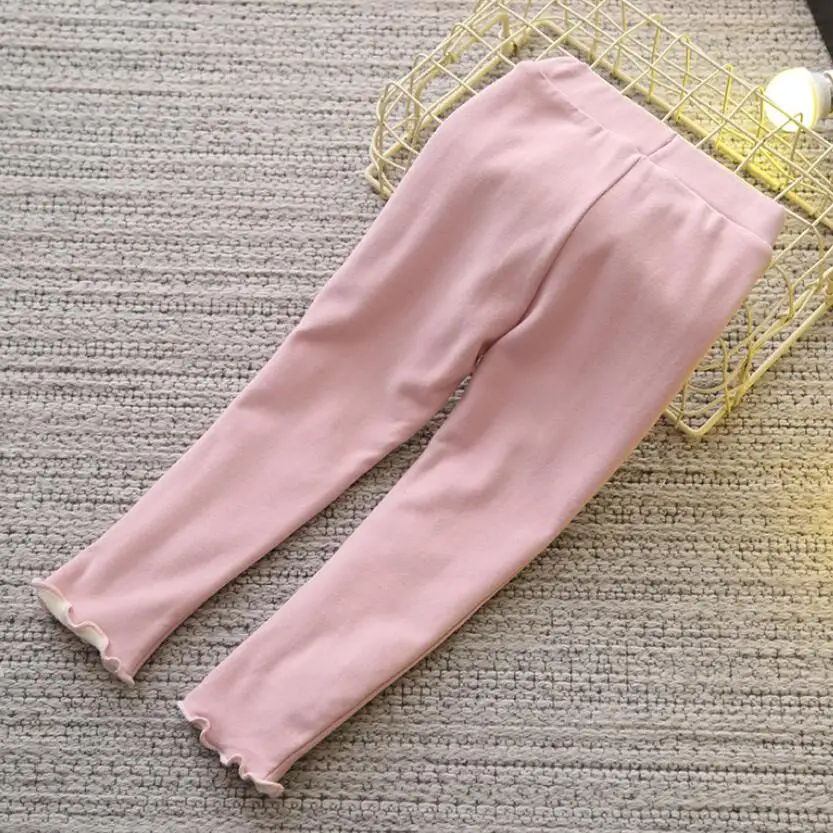 Леггинсы с бантом для девочек теплые плотные леггинсы на весну/Осень/зиму JW4287