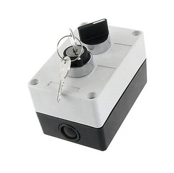 

NO Normally Open 2 Position Key Lock Rotary Selector Select Switch Station Box