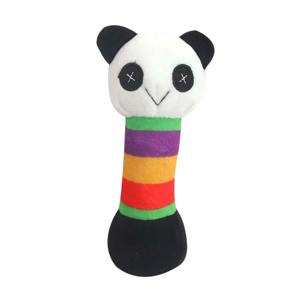 Panda Резинка для жевания игрушка с пищалкой для домашних животных Плюшевая собачка кошка Жевательная пищалка игрушка товары для домашних животных Лидер продаж - Цвет: Panda