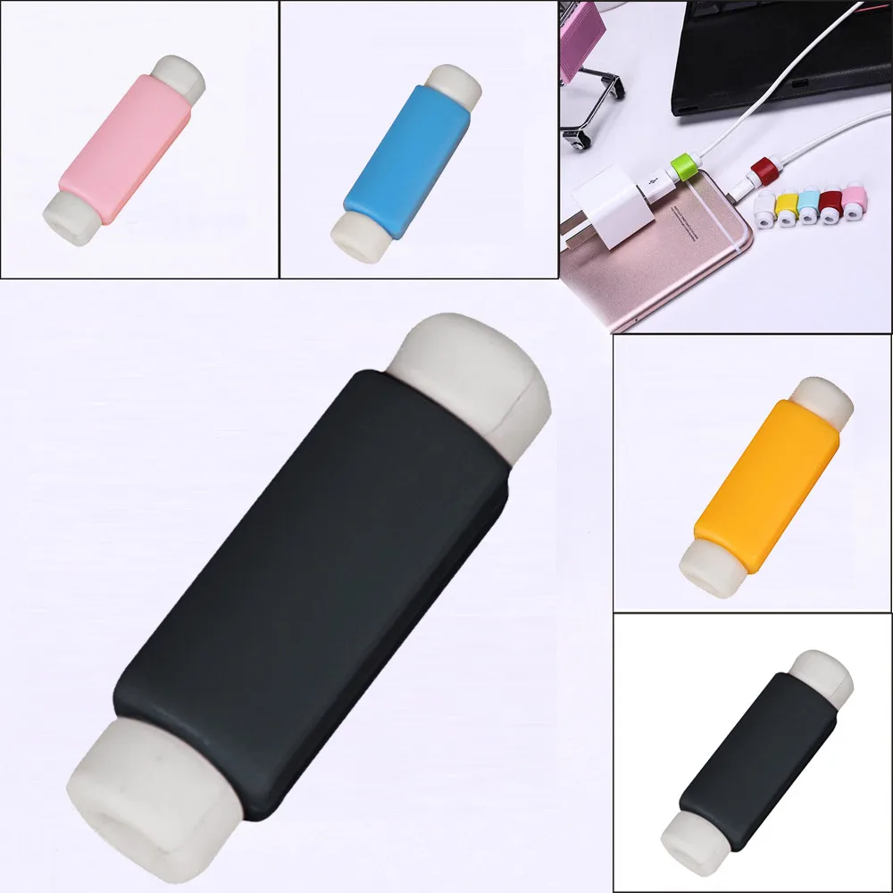 EPULA 1 шт. защита для usb-кабеля Saver провод для наушников защита провода крышка случайный цвет зарядное устройство линия защитный рукав Горячая