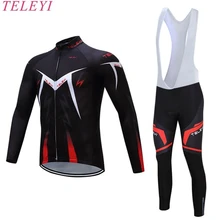 TELEYI брендовые трикотажные штаны с длинными рукавами для велоспорта Одежда для велоспорта Ropa Ciclismo велосипедная Спортивная одежда для велоспорта