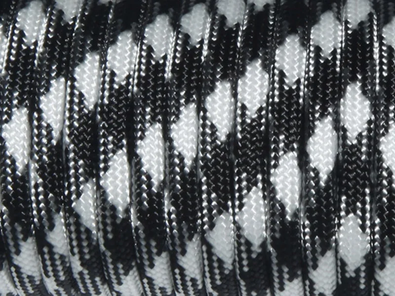 07 Black and White 33 фута(10 м) Паракорд парашютный шнур веревочка Mil Spec type III 7 Strand оборудование для альпинизма и выживания - Цвет: 07 Black and White