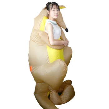 

Lovely Adult Women Men Cartoon Halloween Costume Inflatable Kangaroo Costume Christmas Purim Fancy Dress Cosplay Outfits