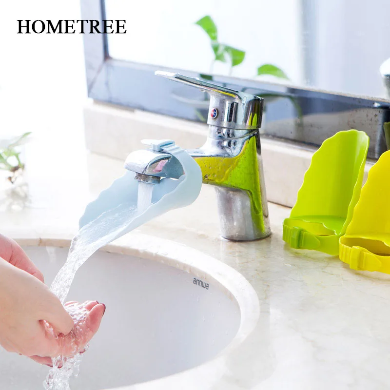 

HOMETREE 1Pcs Adjust Bathroom Faucet Extender Child Baby Wash Assistant Faucet Sink Extender Ktichen Bathroom Accessories H766