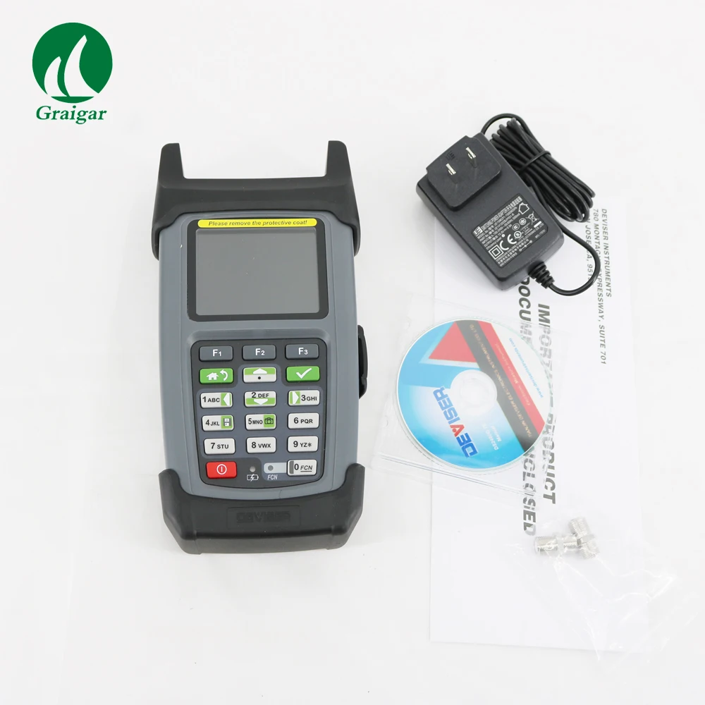 DS2460Q QAM Analysis Meter поддерживает цифровые QAM/аналоговые сигналы в CATV сетях Deviser Ethernet порт для функции Ping