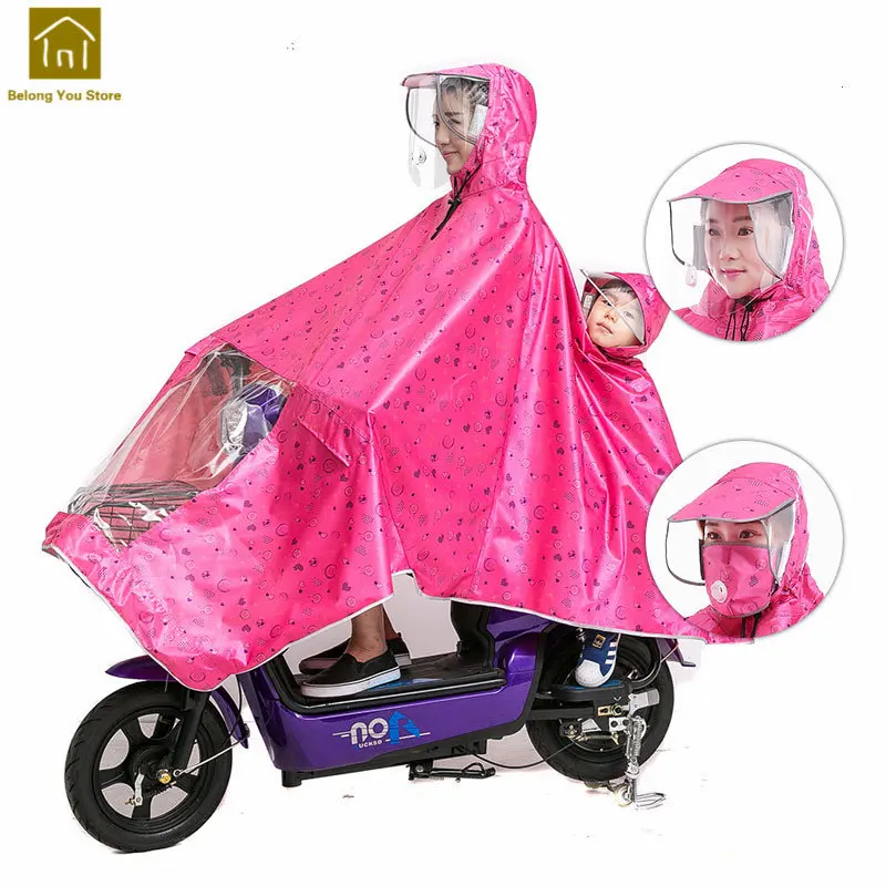 3XL pink 2 No mirror Мотоциклетный дождевик, водонепроницаемый дождевик, пончо, Женский дождевик, камуфляжный дождевик, Bache Moto, непромокаемый дождевик, велосипедный, QKR251 - Цвет: 3XL pink 2 No mirror