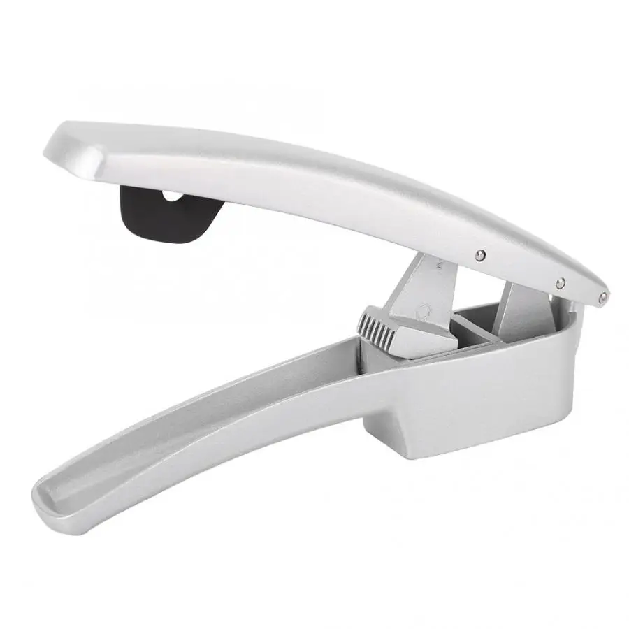 2 in 1 Function Stainless Steel Home Kitchen Manual Garlic Press Squeezer Crusher Slicing Tool