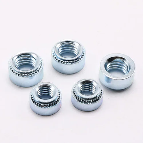 30pcs Rivet nut S-832-1/2/3 Toothed Round nuts Bottom hole Carbon steel Galvanized Imperial