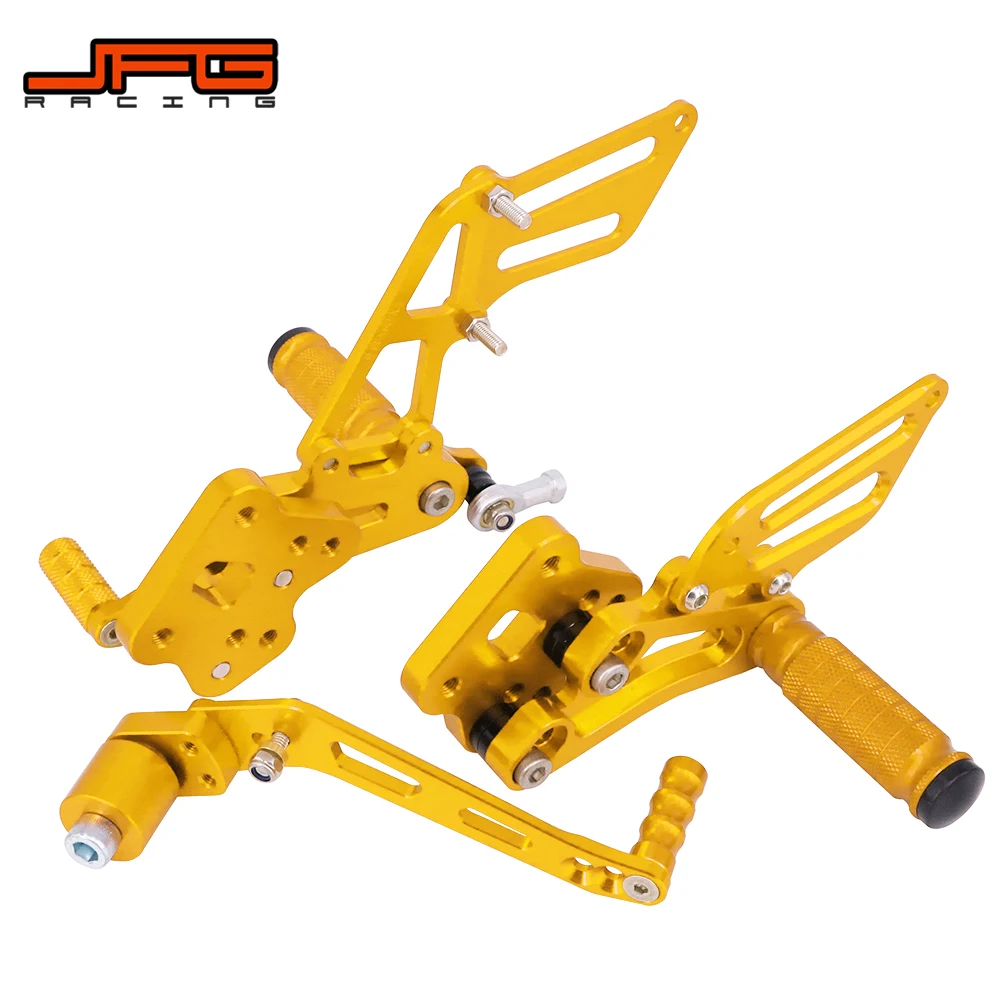 Алюминиевый для мотоцикла cnc Регулируемые подножки колышки педали Rearset для SUZUKI K8 GSXR600 GSXR750 2006 2007 2008 2009 2010