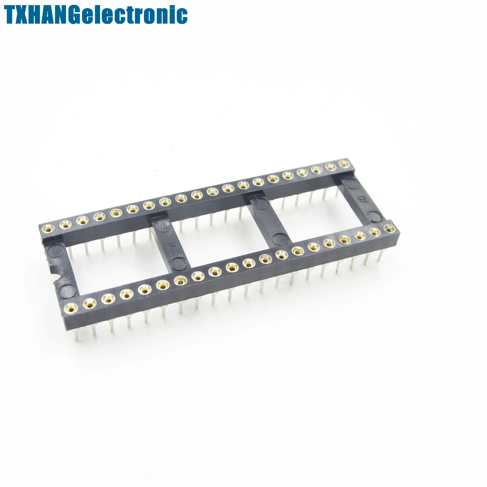 

2PCS 40Pin DIP40 SIP Round IC Sockets Adaptor Solder Type gold plated machined