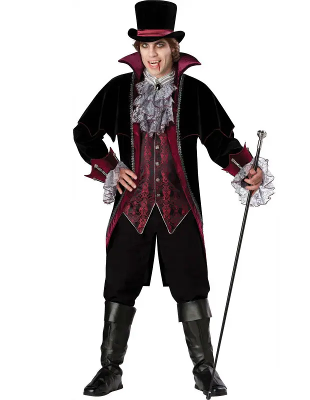 2014 new adult mens halloween party dracula vampire costumes outfit fancy devil cosplay dresses with hat - Halloween Dracula Costumes 2014 new adult mens halloween party dracula vampire costumes outfit fancy devil cosplay dresses with hat - Halloween Dracula Costumes