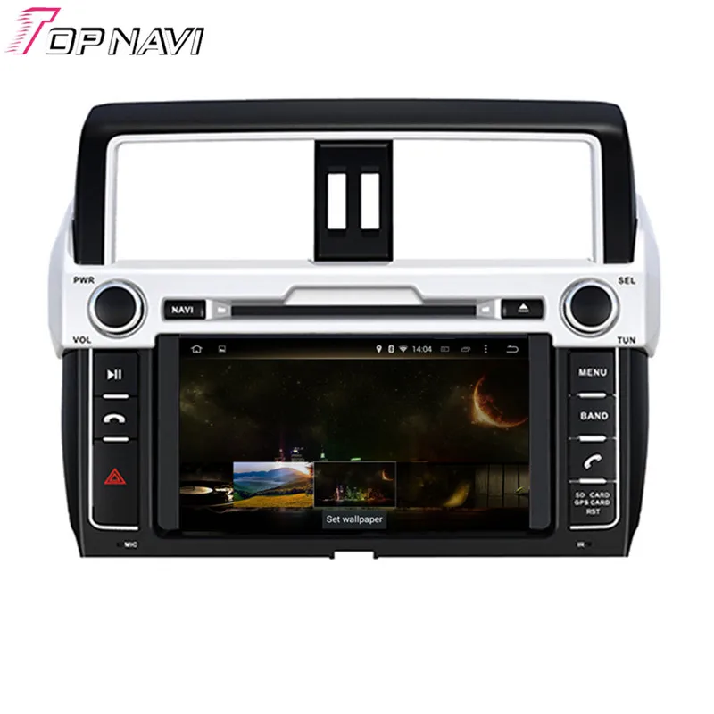 TOPNAVI 8 ''четырехъядерный Android 6,0 Автомобильный gps навигация для TOYOTA PRADO/LC150/PRADO 150 высокий уровень-Авторадио автомобильный DVD аудио