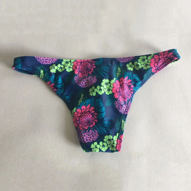 

SD453 2019 new foral print swimwear men sexy tight gay men swim trunk shorts pool swim briefs man swimsuits sunga bathing suits