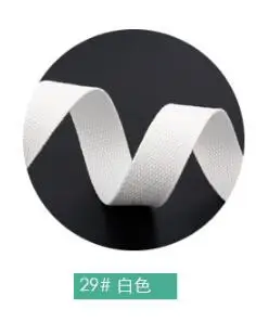 29 XUNZHE тесьма 6 м* 25 мм парусиновая лента пояс тканая лента нейлоновая лента рюкзак Привязка швейная сумка ремень аксессуары - Цвет: 29