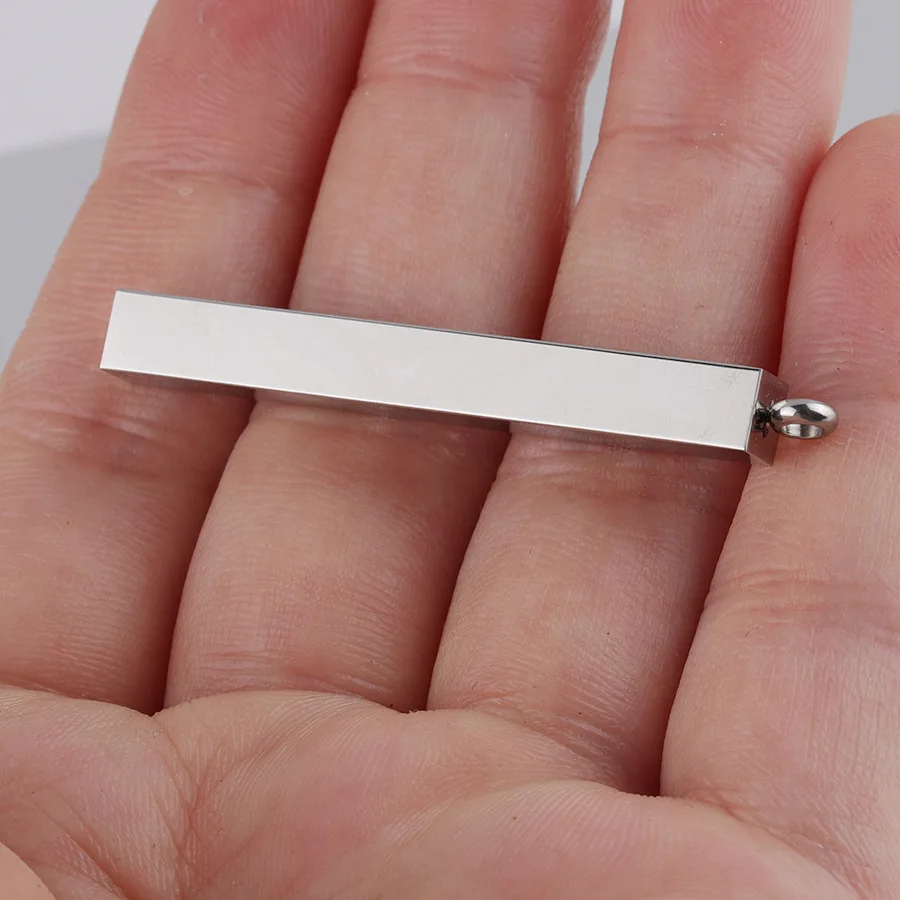 100% нержавеющая сталь пустой прямоугольник Бар Кулон золото/розовое