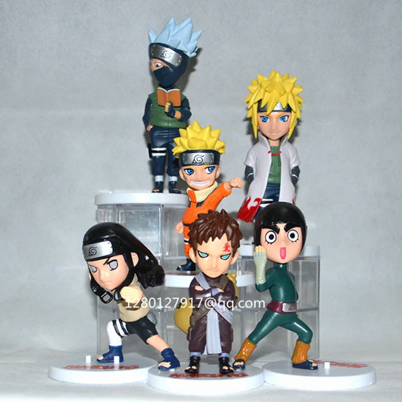 

6Pcs/lot Naruto Shippuden Uzumaki Naruto Hatake Kakashi Uchiha Sasuke Uchiha Itachi 20 Generation Action Figure Toy 8-12 CM P210