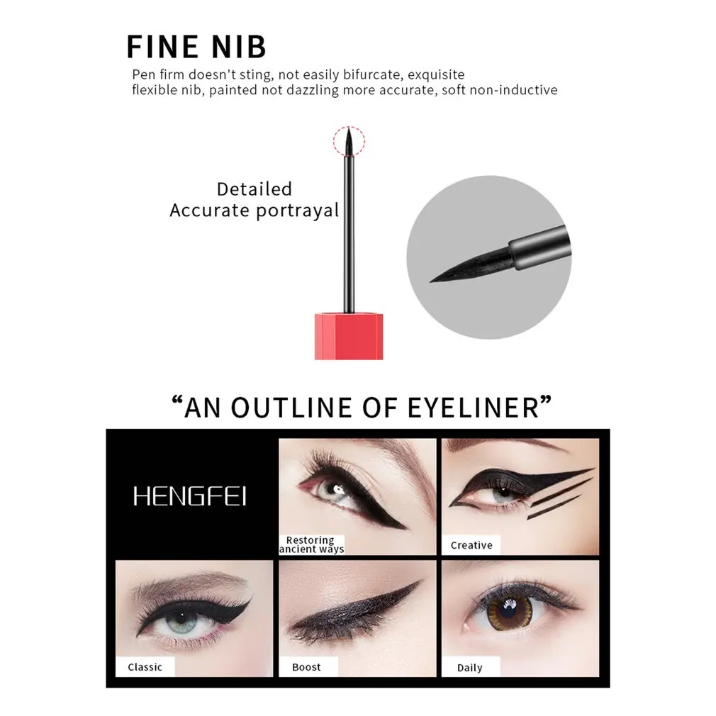 Водостойкая жидкая подводка для глаз Make Up beauty Comestics Стойкая подводка для глаз Карандаш Макияж инструменты для теней